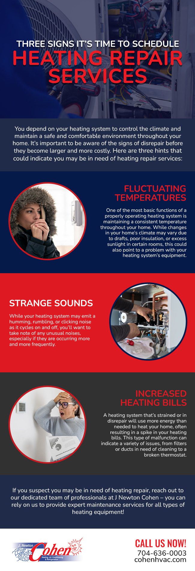 Three Signs it’s Time to Schedule Heating Repair Services [infographic]